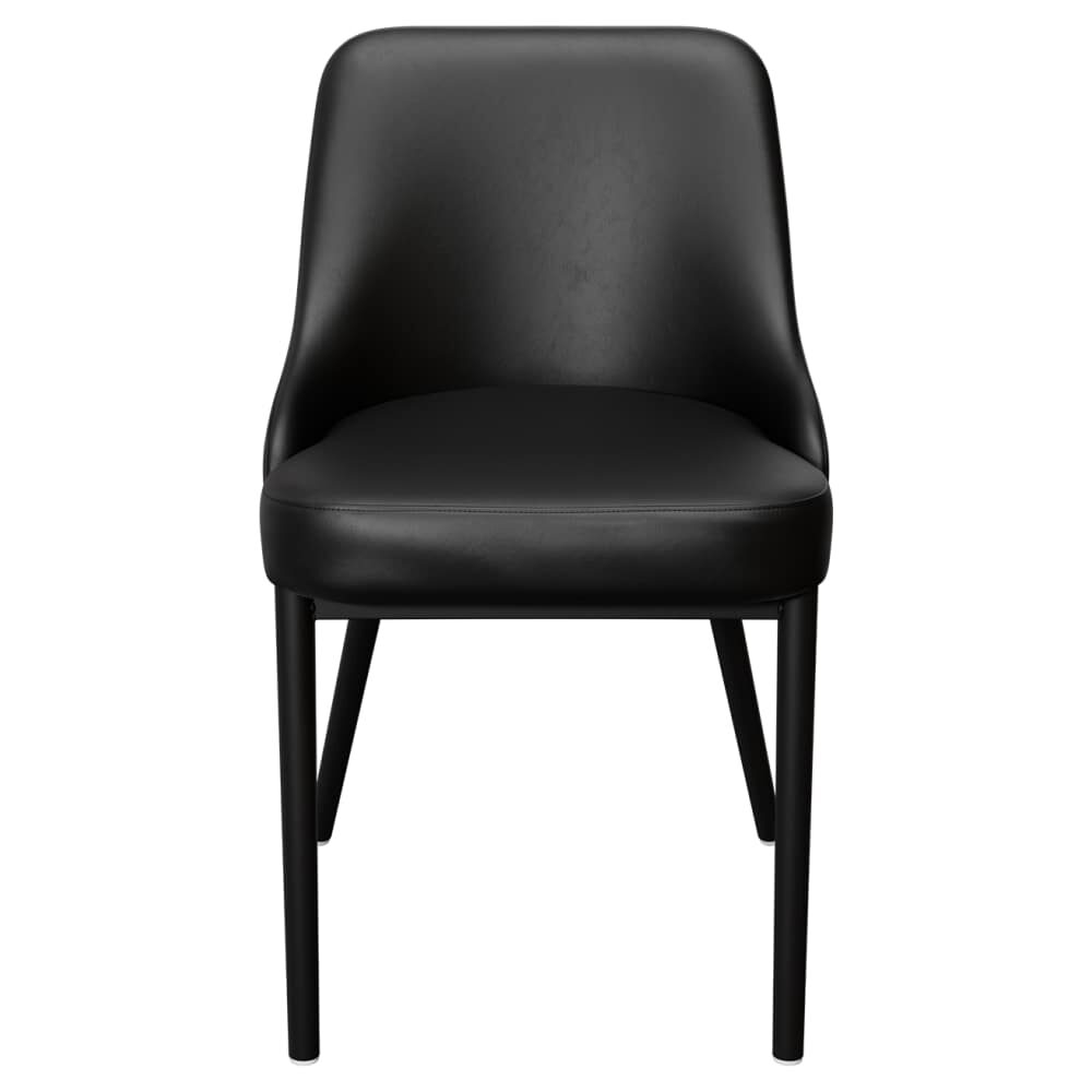 Mauro Bucket Chair with Vinyl Upholstery