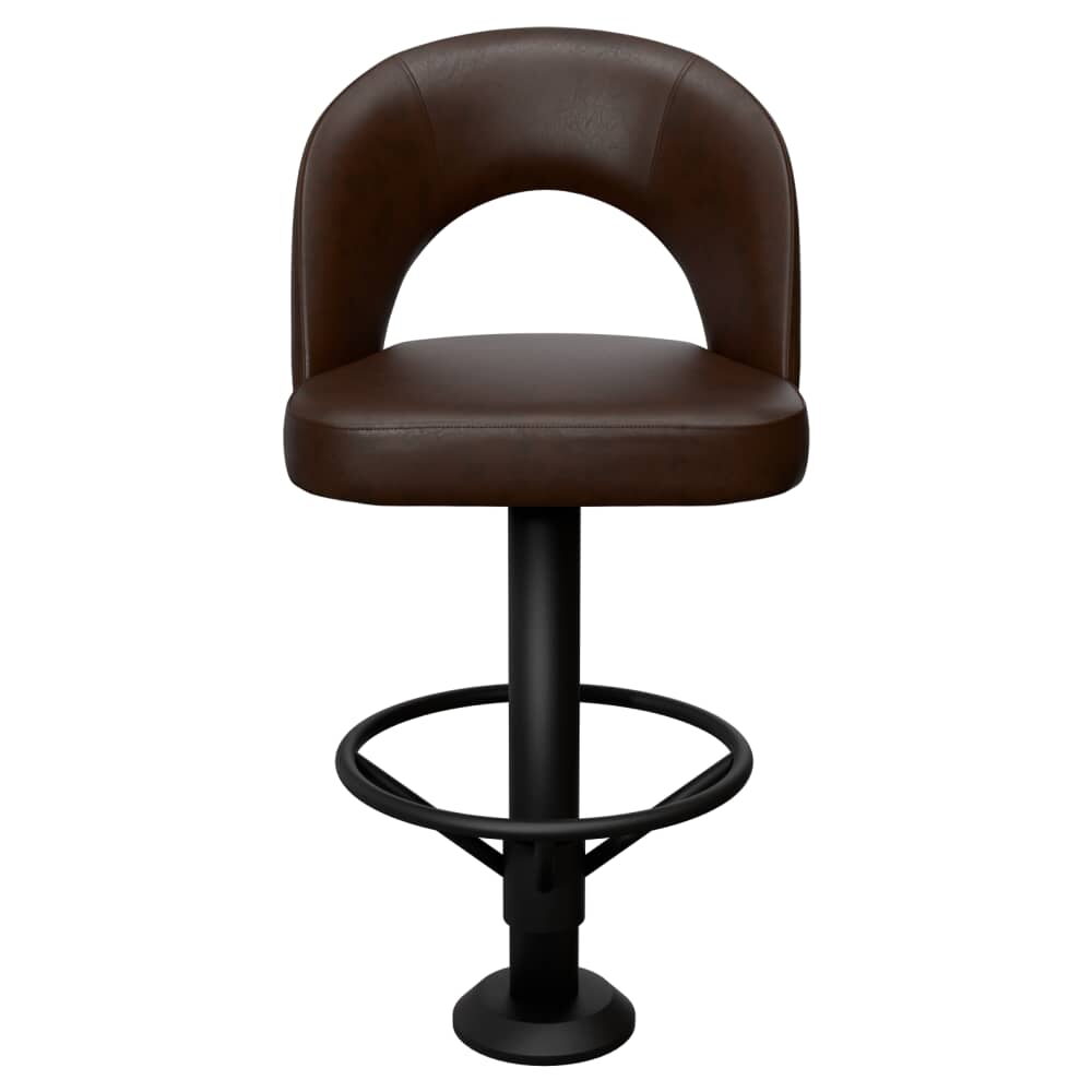 Yali Swivel Bar Stool with Bolt-Down Bucket