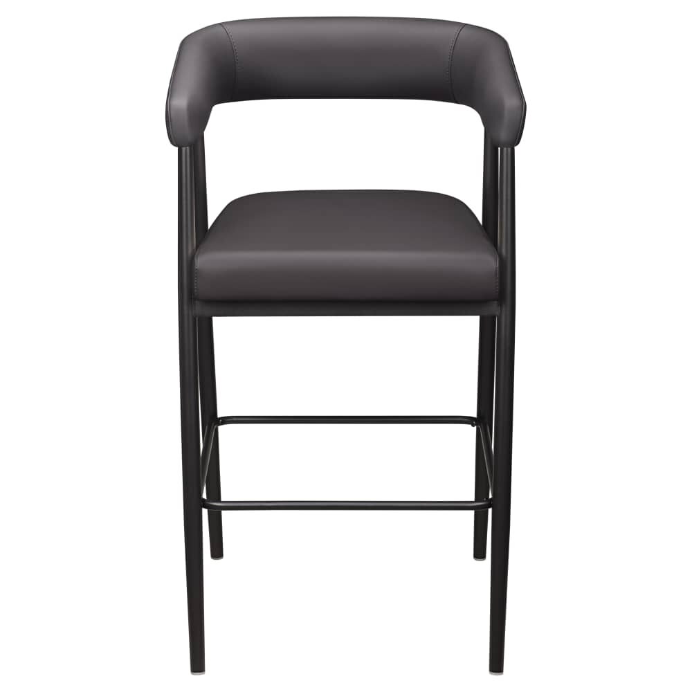Mika Bar Stool in Metal with Arms