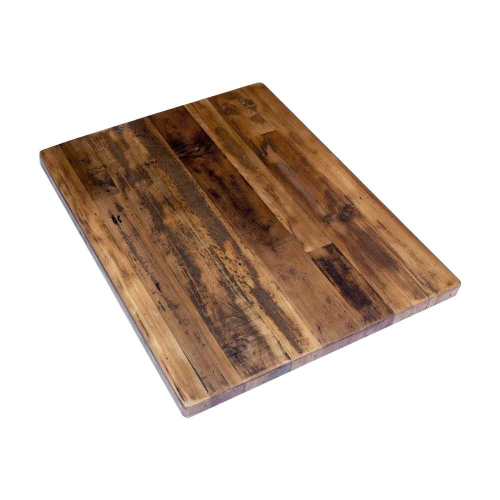 Industrial Series Table Top, Reclaimed Wood Plank