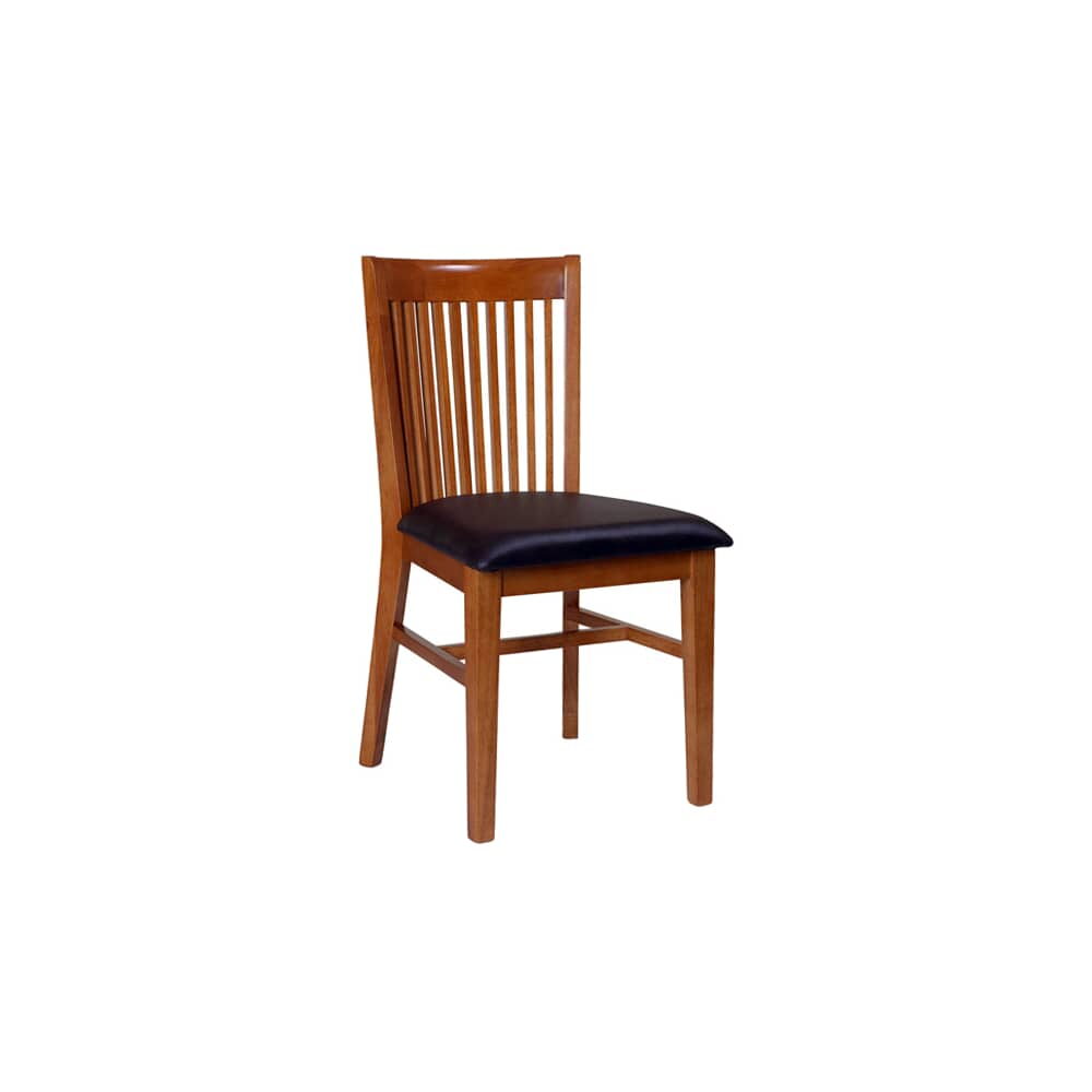 Wood Chair with Elongated Back