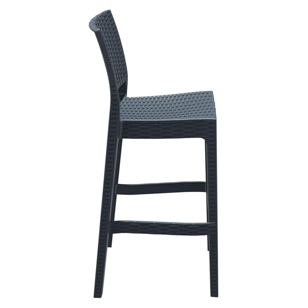 Beverly Bar Stool, Wickerlook Resin