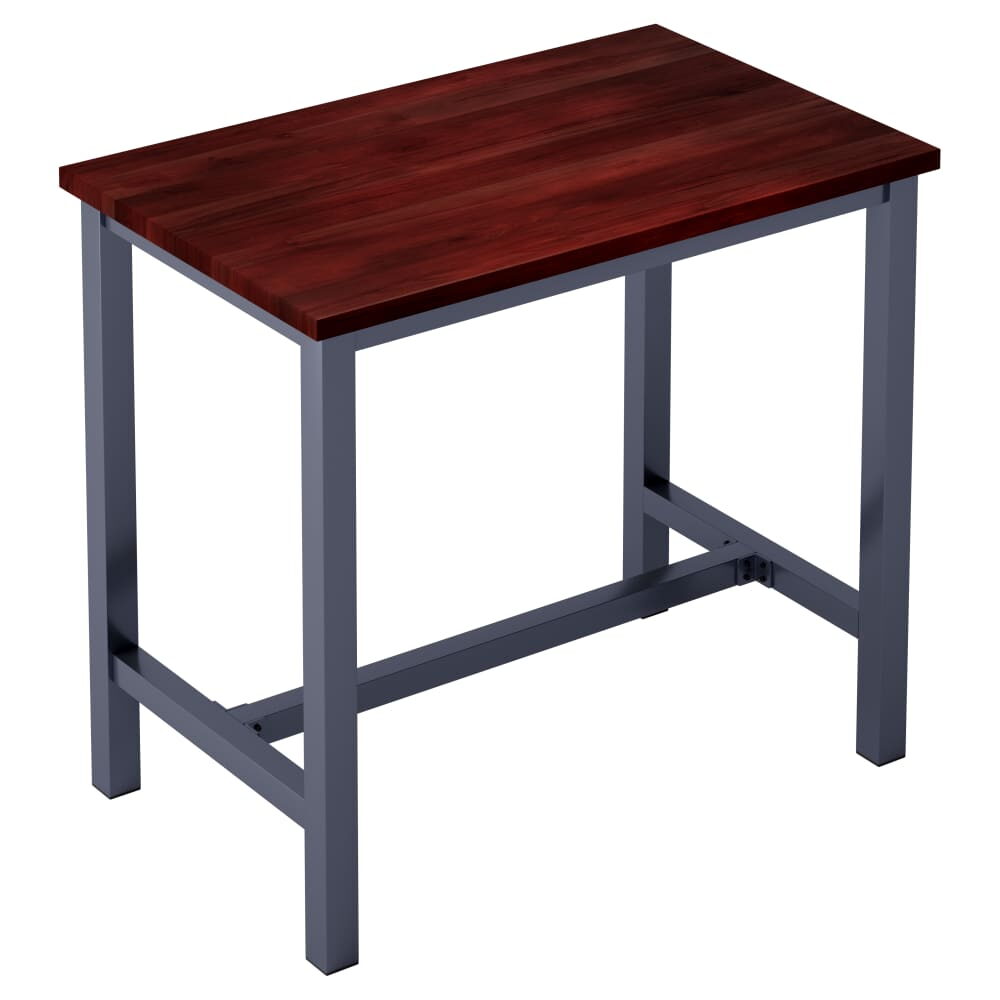 Ottis Table Set in Dark Gray Finish, Bar-Height