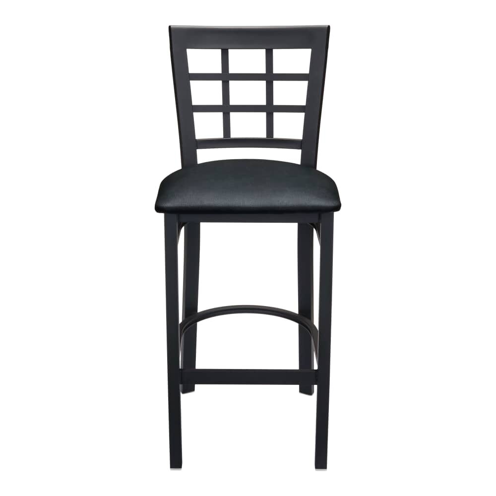Metal Bar Stool, Window-Back