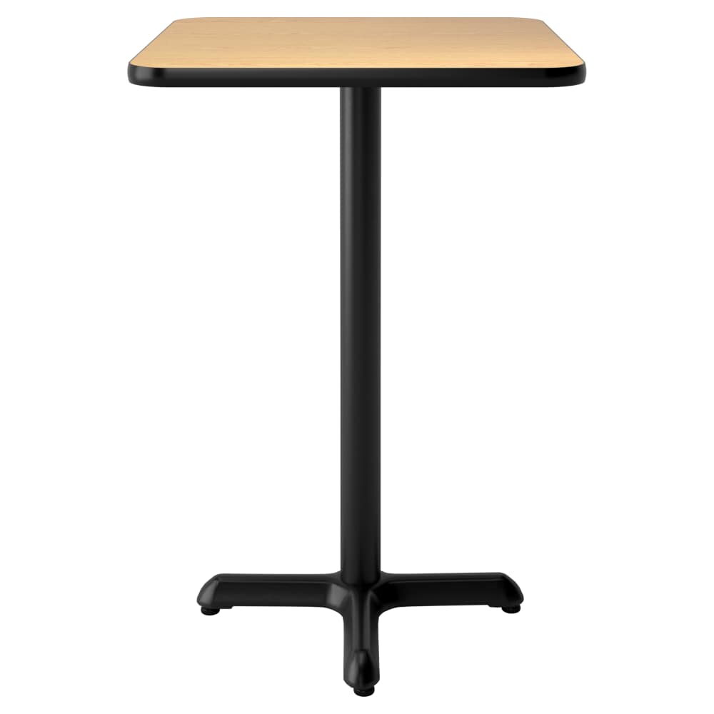 Reversible Table with Oak and Walnut Laminate, Bar Height