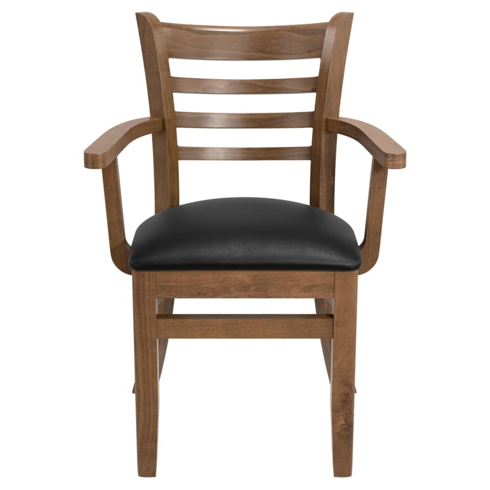 Chair with Arms, Ladder-Back Wood