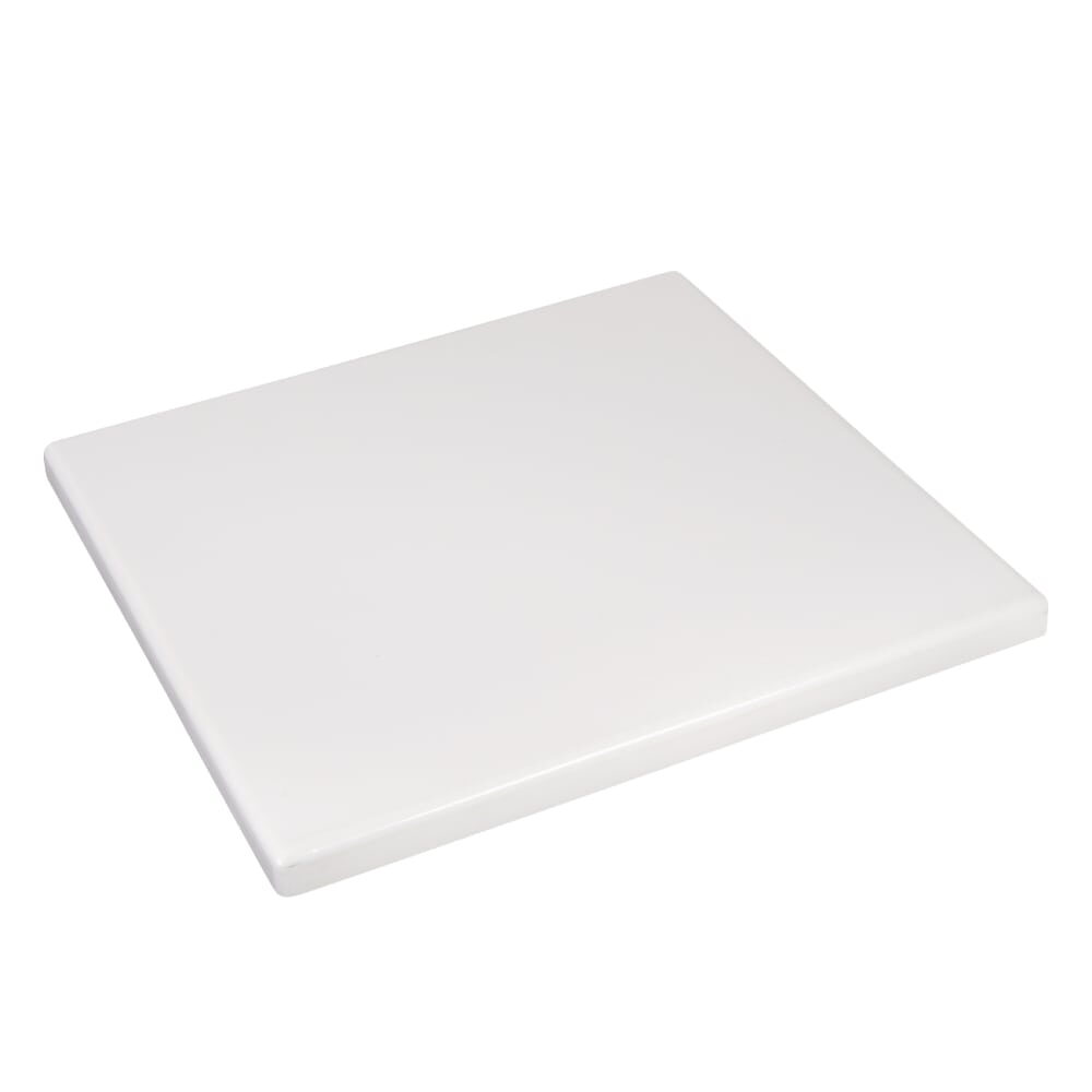 Resin Table Top with White Finish for Outdoor