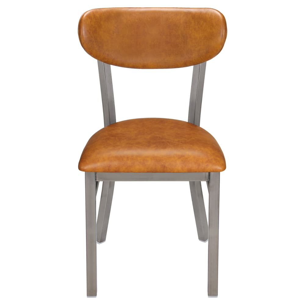 Metal Chair in Clear Coat, Curvy