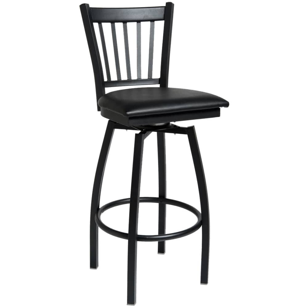 Swivel Bar Stool, Vertical Slat
