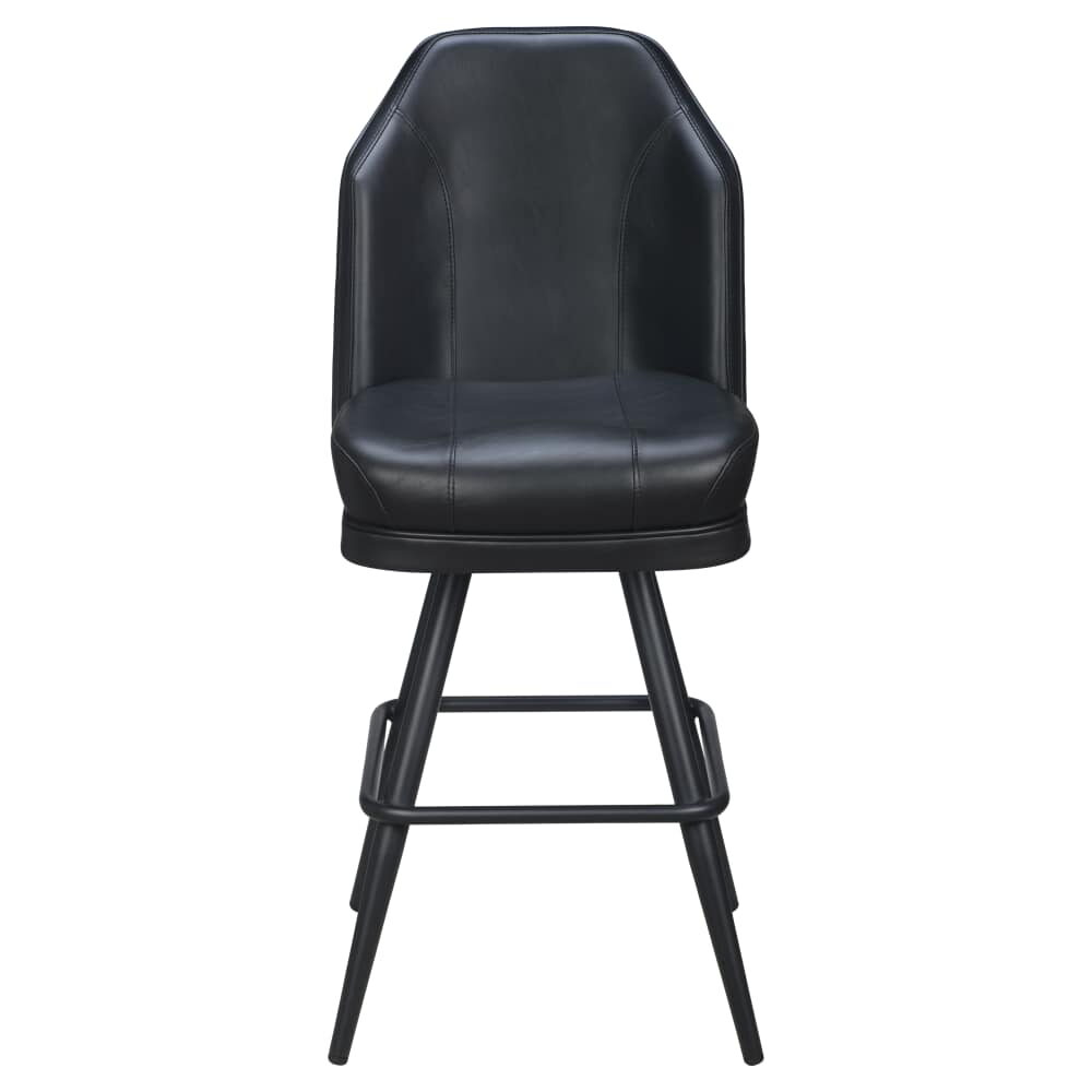 Giada Bar Stool with Casino Bucket Seat and Square Frame
