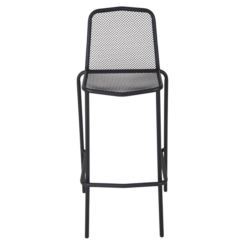 Patio Bar Stool with European-Style Micro-Mesh