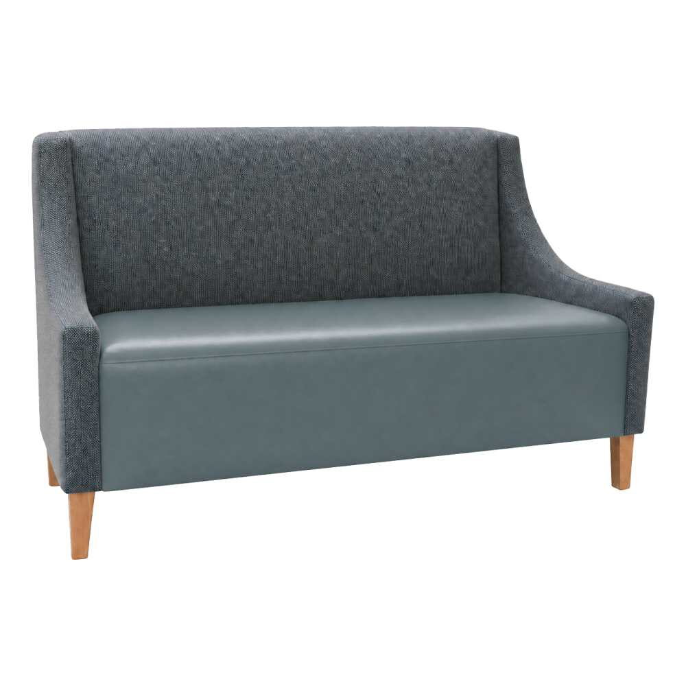 Torqela Lounge Booth with Arms, Plain-Back