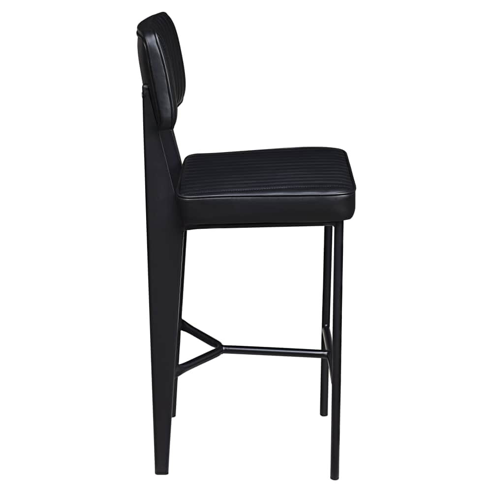 Leeds Bar Stool in Metal with Padded Seat