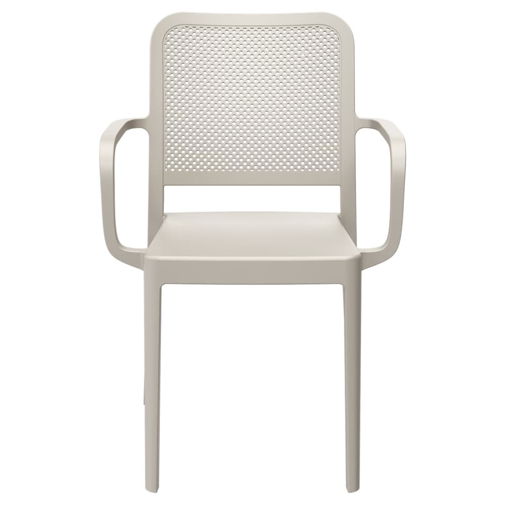 Rowan Armchair, Perforated Outdoor Resin
