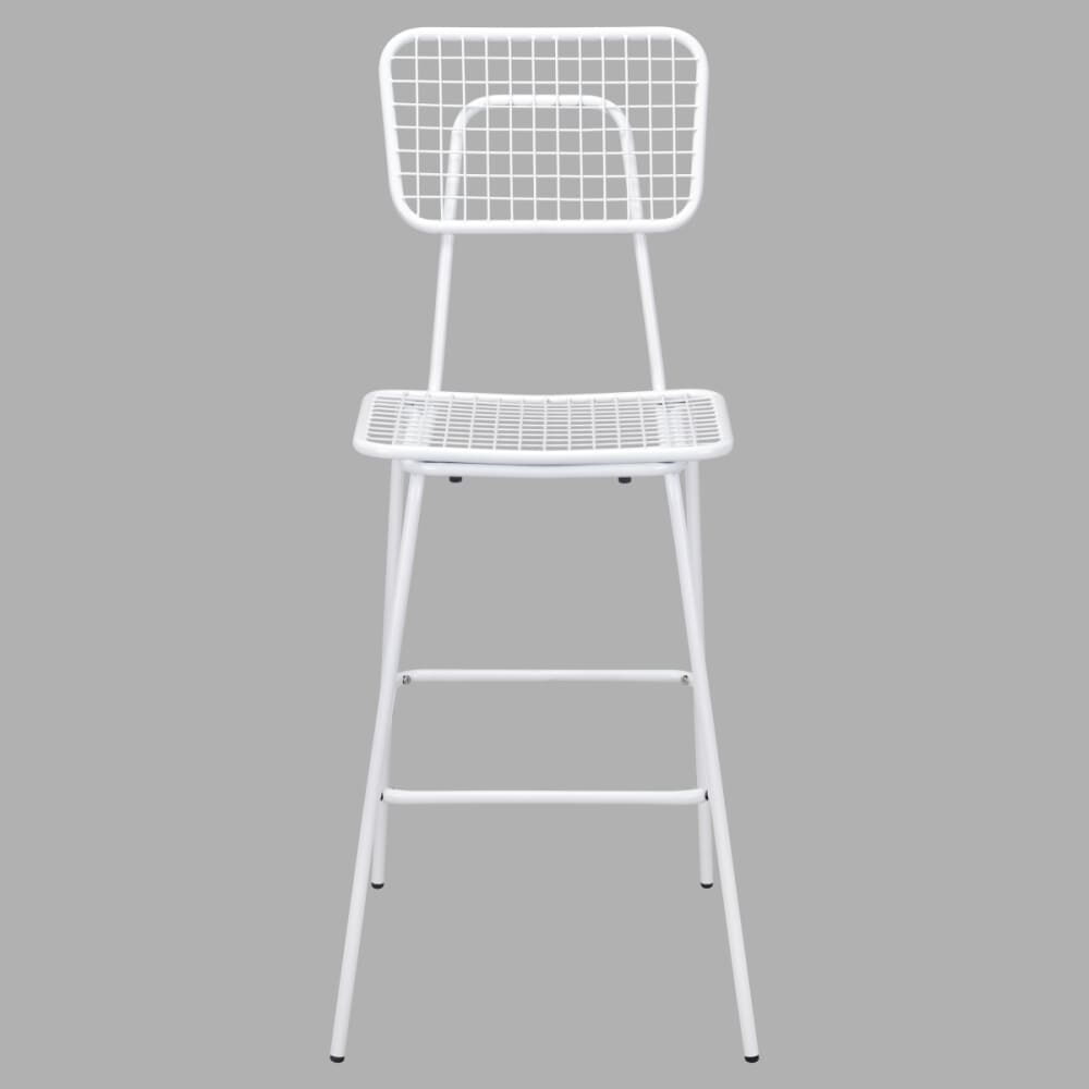 Ollie Outdoor Bar Stool, White