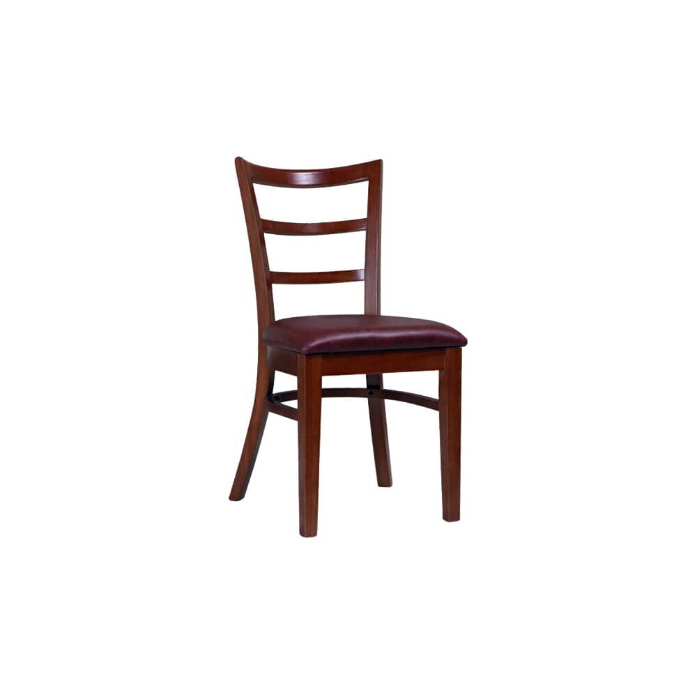 Pesia Chair, Wood with Slat Back
