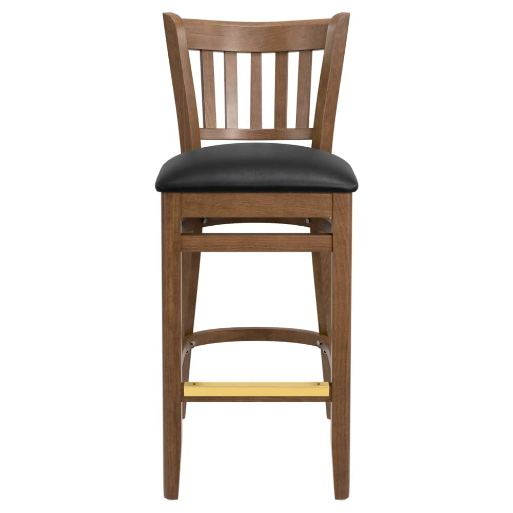 Wood Bar Stool, Vertical Slat
