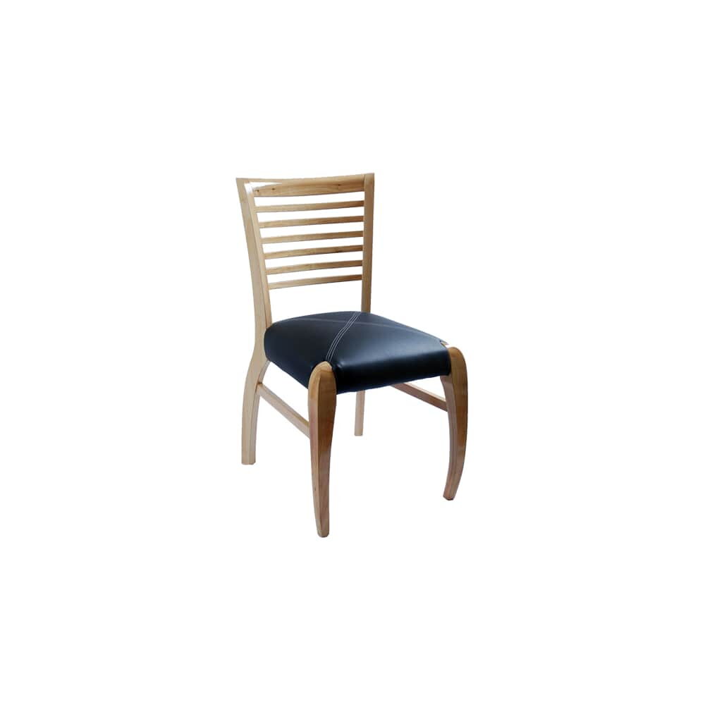 Wood Chair with Designers Ladder-Back
