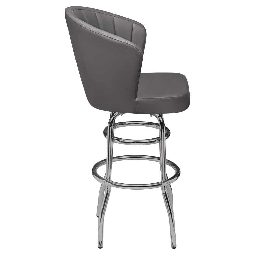 Swivel Bar Stool with Chrome Frame, Aria