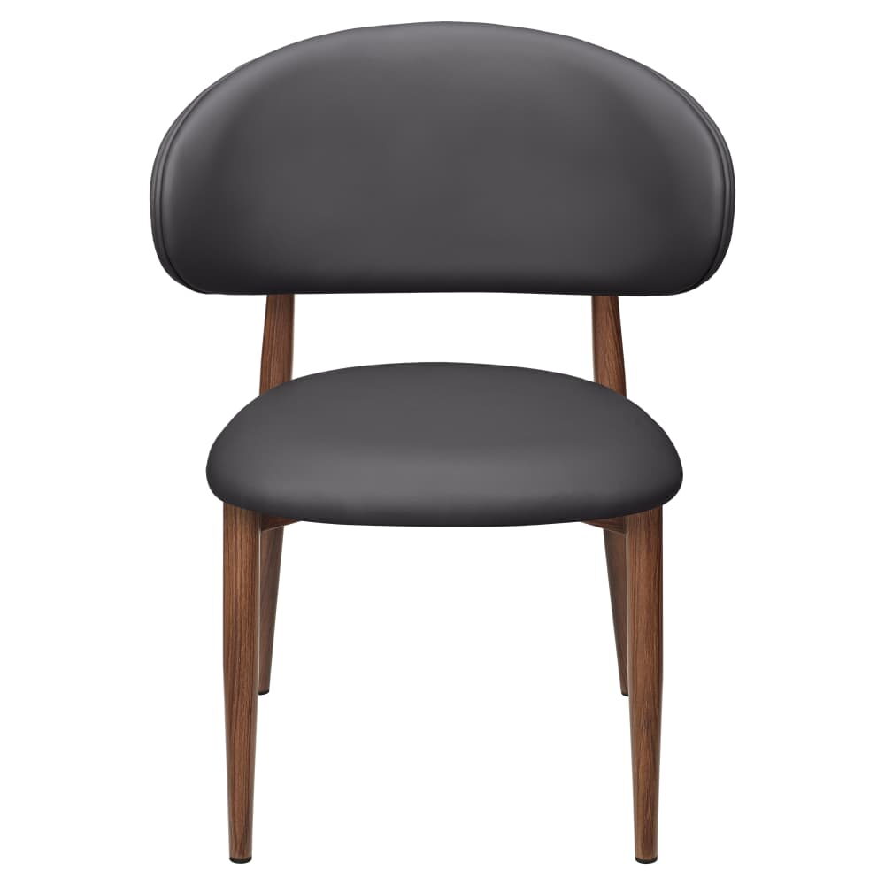 Vera Chair in Metal with Wood Look Finish