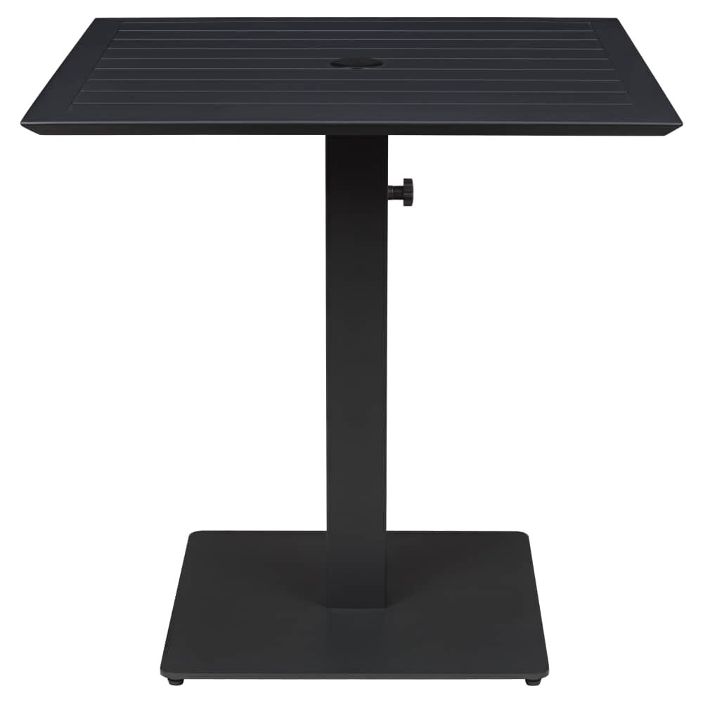 Ella Table Set with Umbrella Base, Black