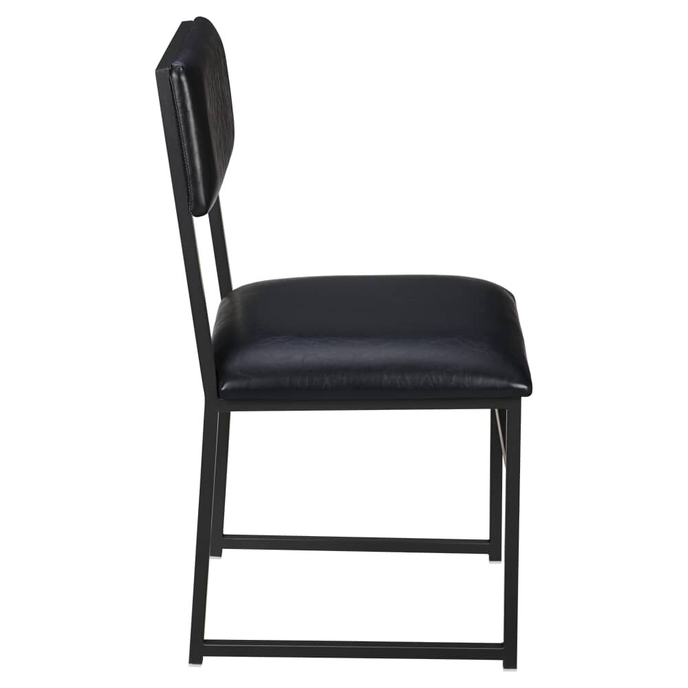 Indy Chair in Metal with Padded Back
