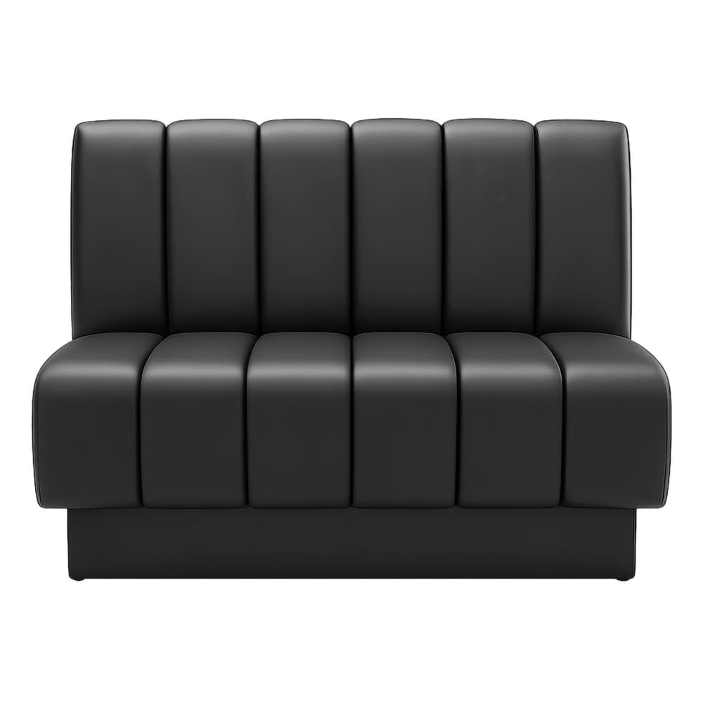 Custom Booth with Pullover Back and Channeled Jumbo Seat, 6-Channel