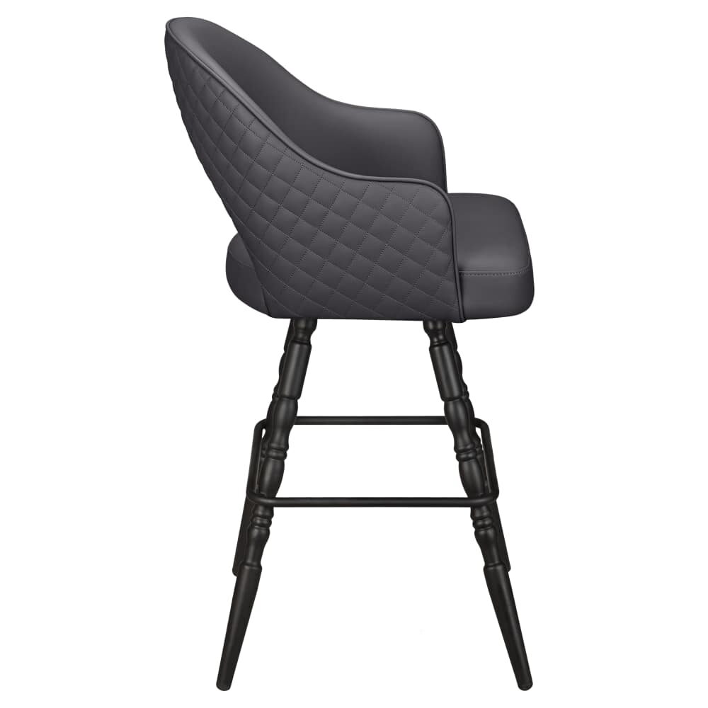 Invicta Swivel Bucket Bar Stool with Vintage Frame