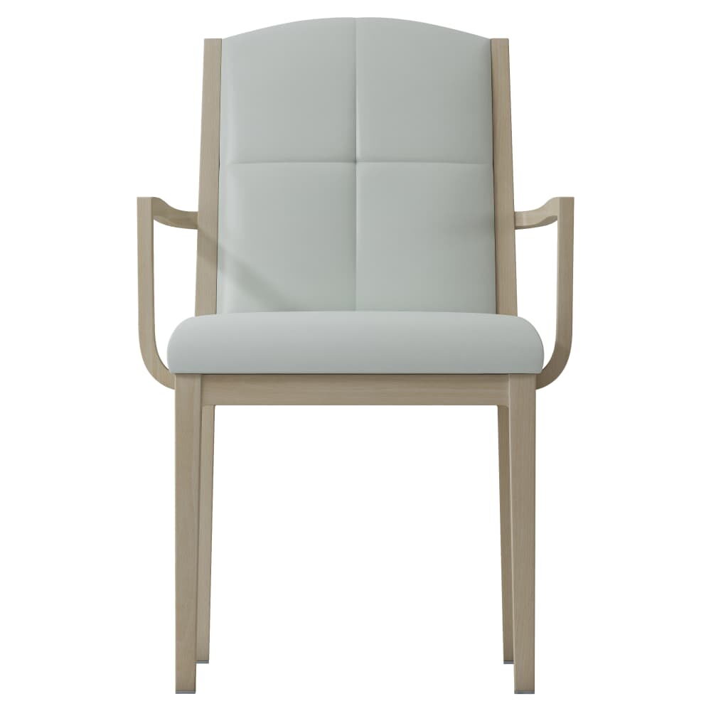 Rivera Armchair, Padded Aluminum
