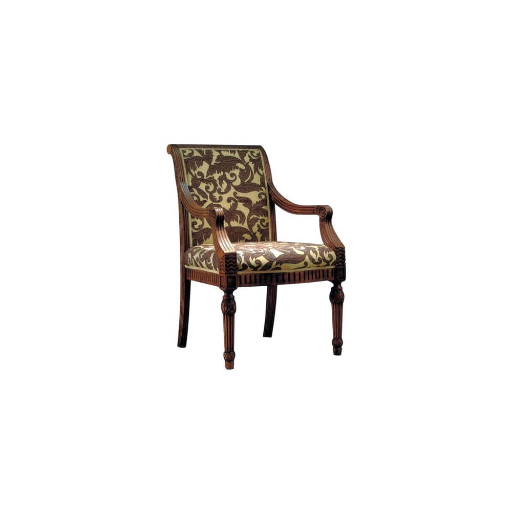 Go-Al Armchair, Fully Upholstered Wood