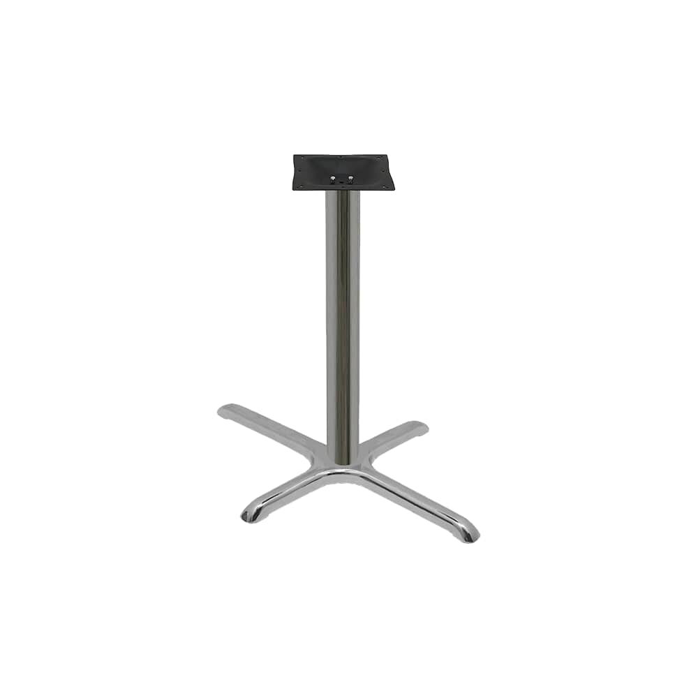 X-Prong Table Base in Chrome, Standard Height