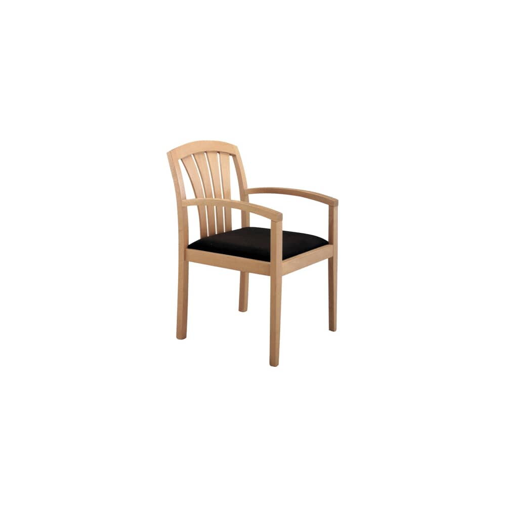 Armchair in Wood, Fan-Back
