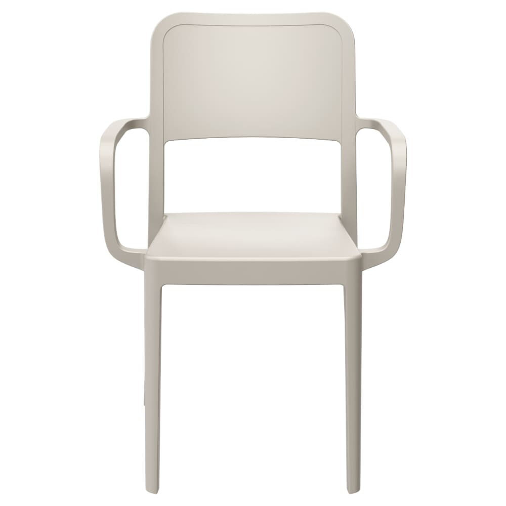 Parker Armchair, Solid-Back Outdoor Resin