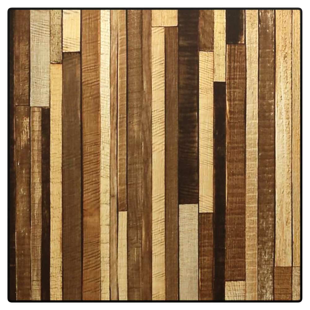 Outdoor Resin Table Top with Phenolic Edge, Reclaimed Wood