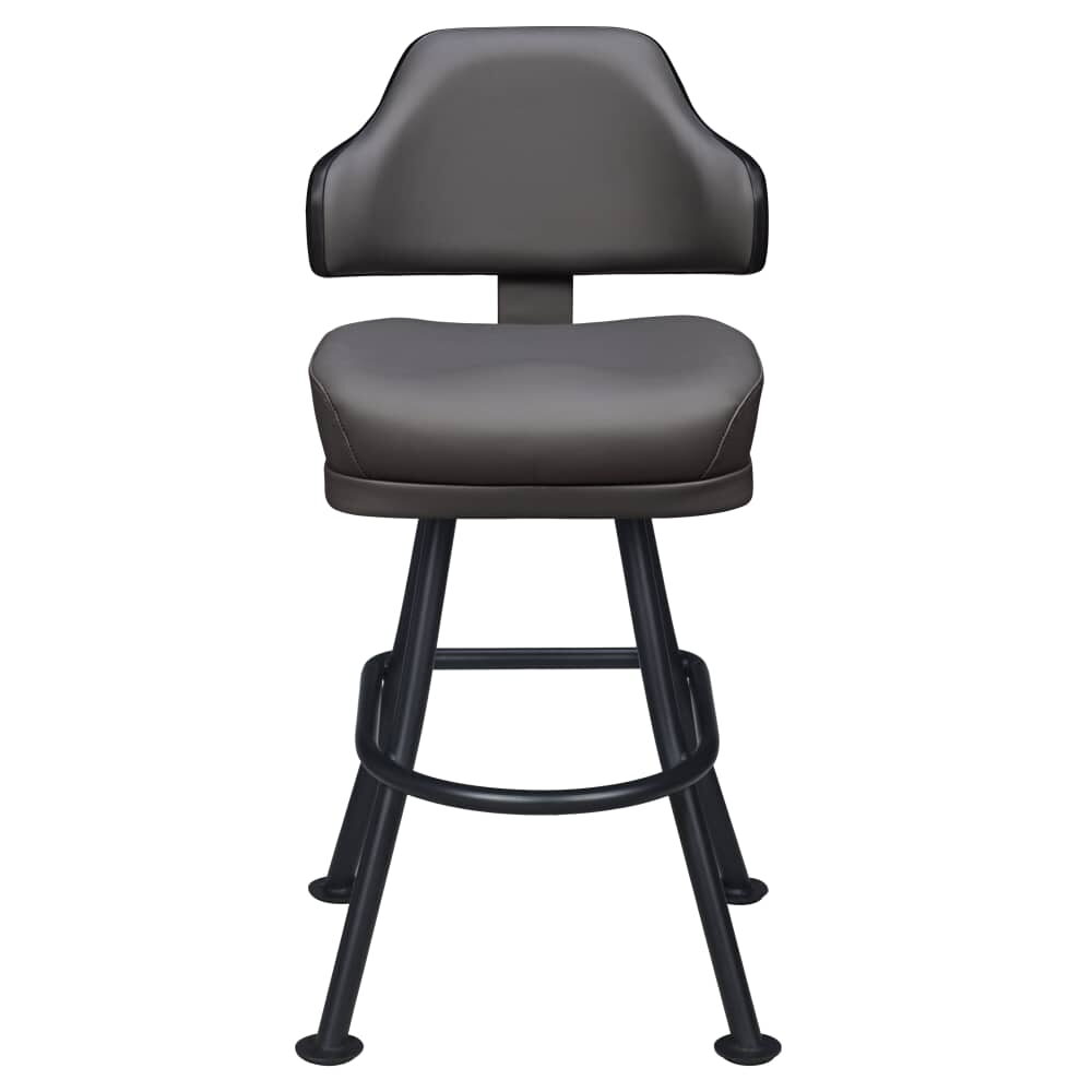 Gioco Bar Stool with Casino Bucket Seat and Orbit Frame