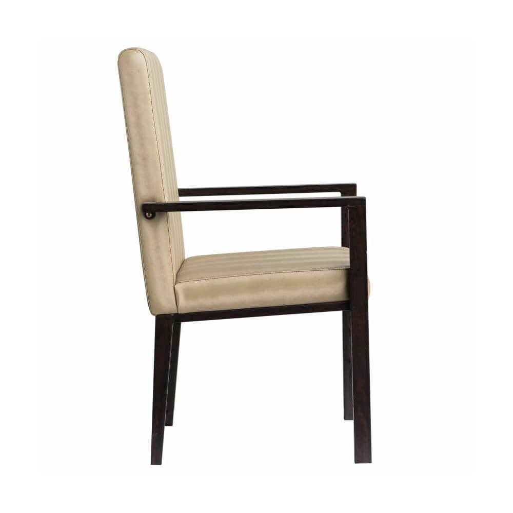 Celestino Armchair, Deco Padded Aluminum