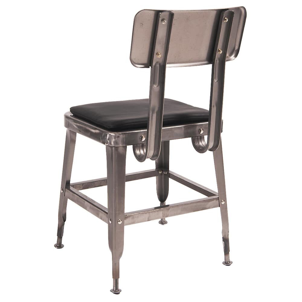 Laurie Metal Chair with Clear Finish, Bistro-Style
