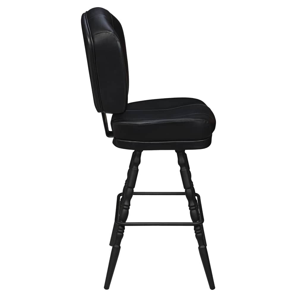 Lusso 3-Channel Bar Stool with Casino Bucket Seat and Vintage Frame