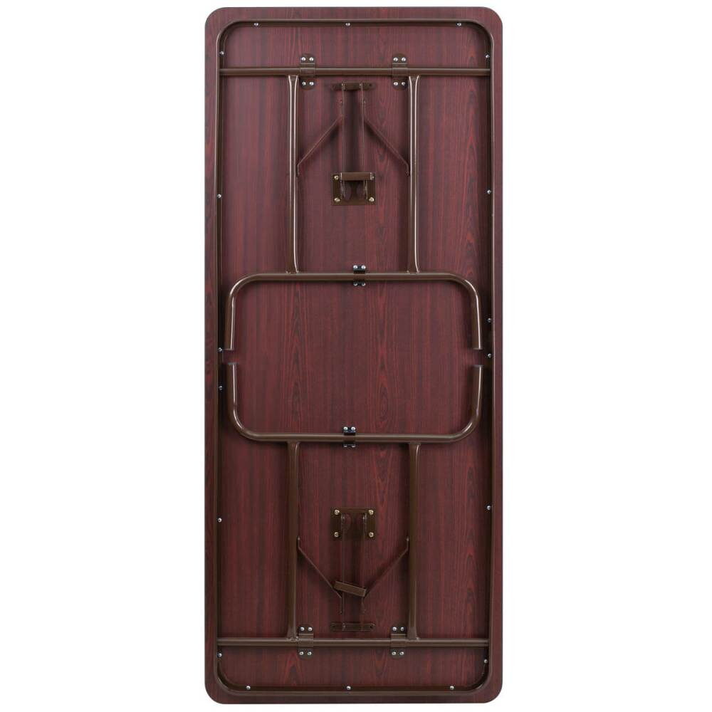 Mahogany Laminate Banquet Table, Folding