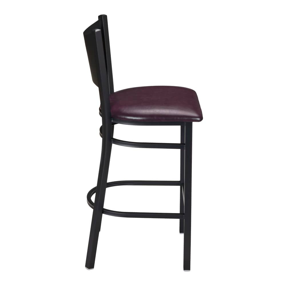 Metal Bar Stool with Coffee Cup Back