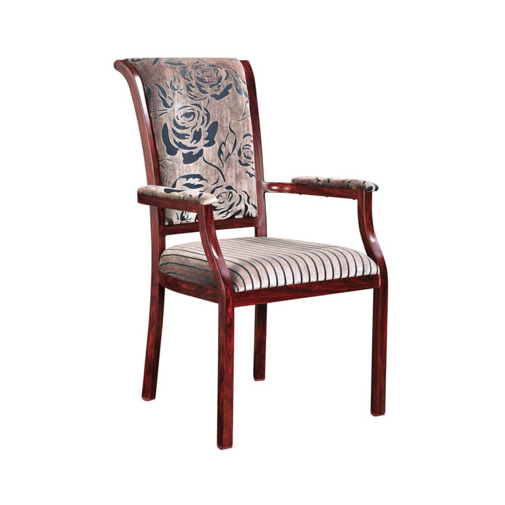 Sybil Armchair in Aluminum, Senior Living