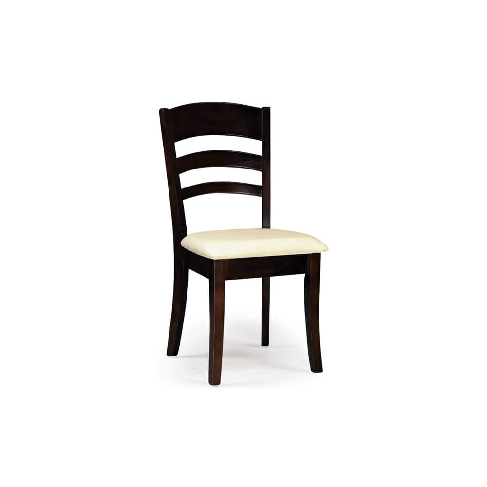 Crescendo Wood Chair with Arched Ladder-Back