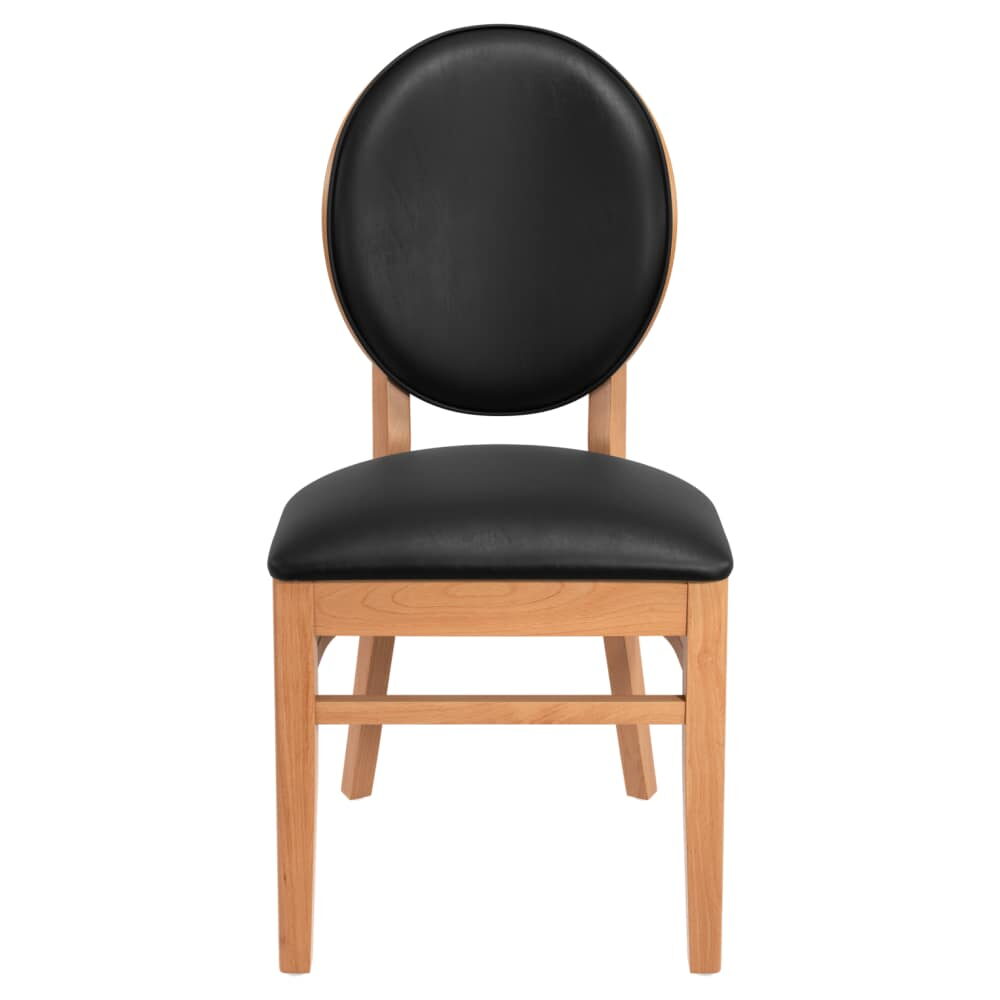 Lorenzo Chair in Wood with Padded Back