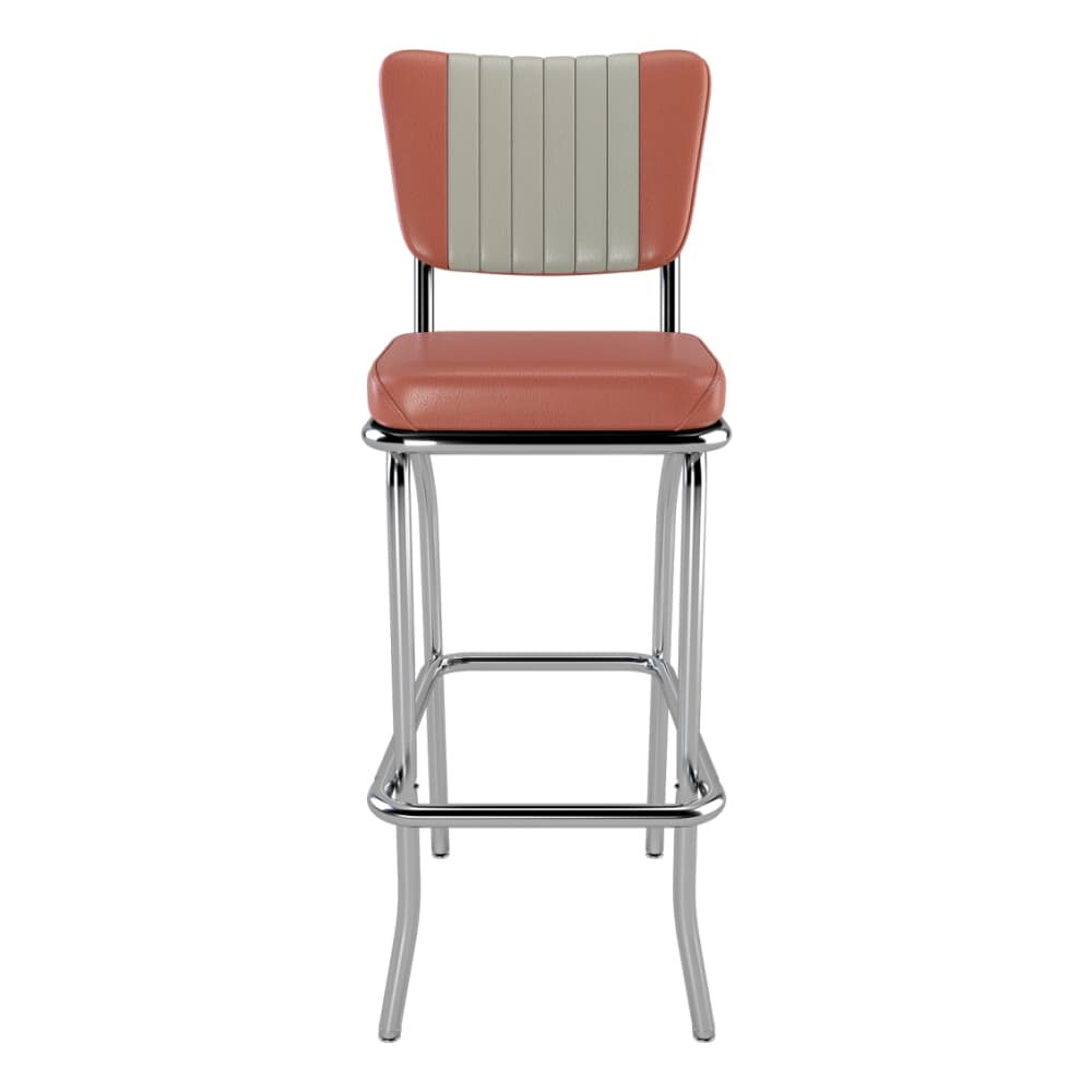 Bel Air Bar Stool, Channel-Back Diner