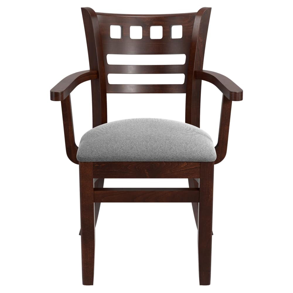 Wood Chair with Arms, American Back