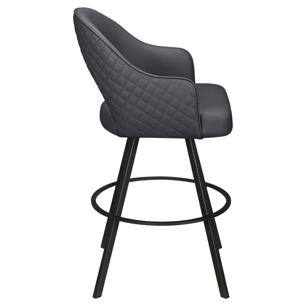 Invicta Swivel Bucket Bar Stool with Circular Frame