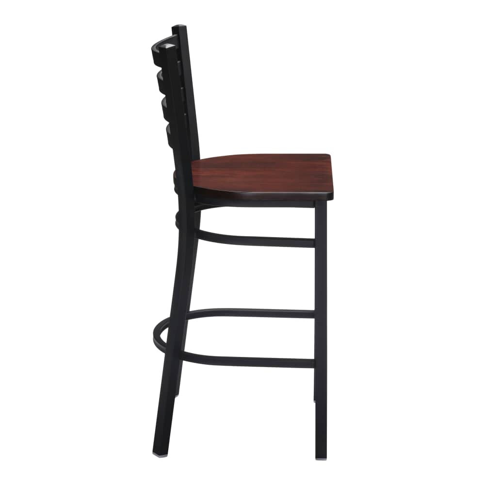 Metal Bar Stool with Ladder-Back