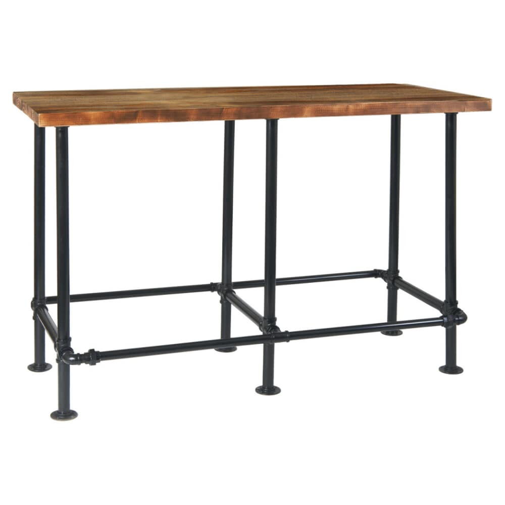 Bar-Height Table, Industrial Series Pinewood