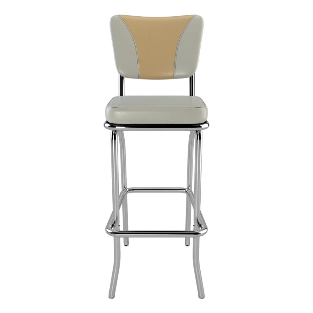 Diner Bar Stool, American V-Shape Metal