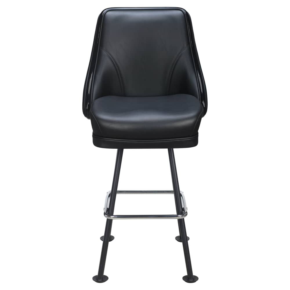 Regina Bar Stool with Casino Bucket Seat and Arched-Oval Frame